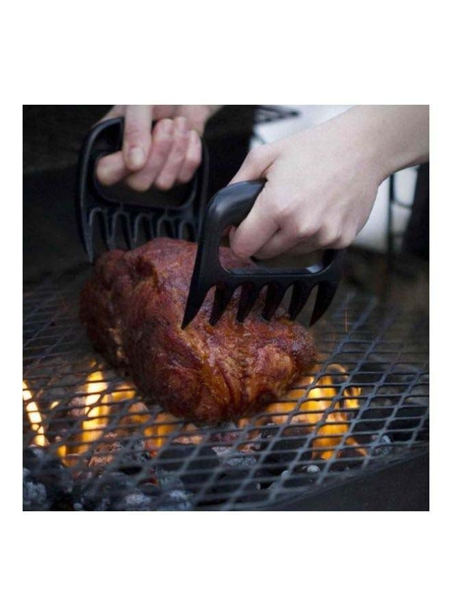 2-Piece Bear Barbecue Meat Forks Set Black