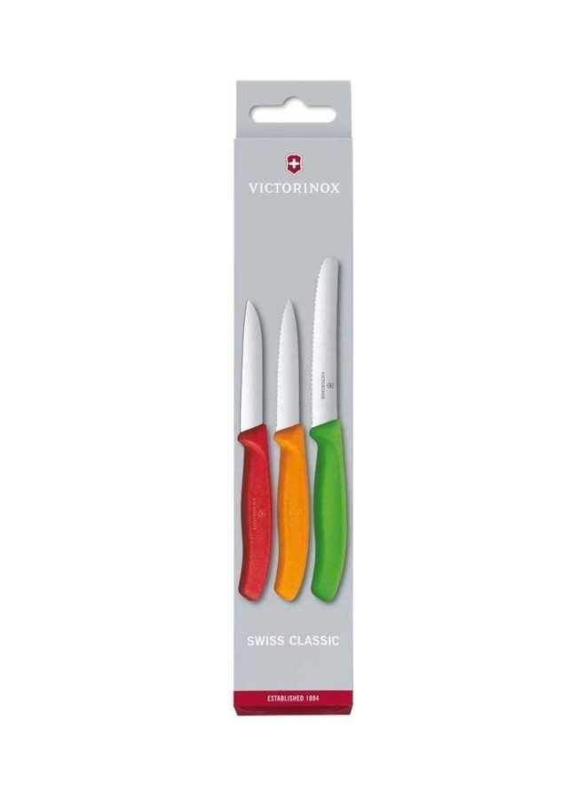 3-Piece Swiss Classic Pairing Knife Set Multicolour