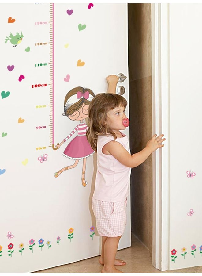 Umbrella Pattern Kid's Height Sticker Multicolour 50x70cm