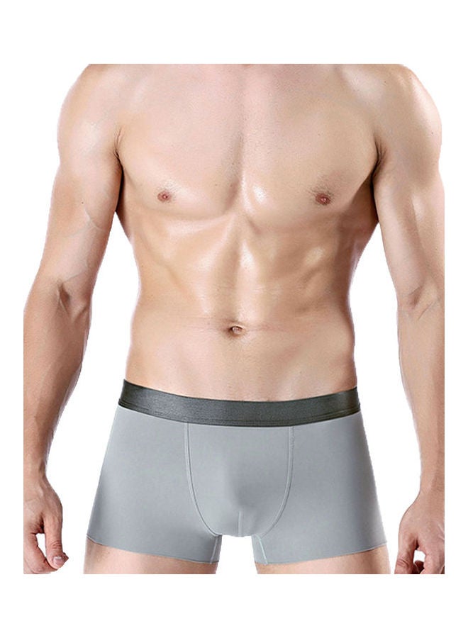 Solid Boxers Light Gray