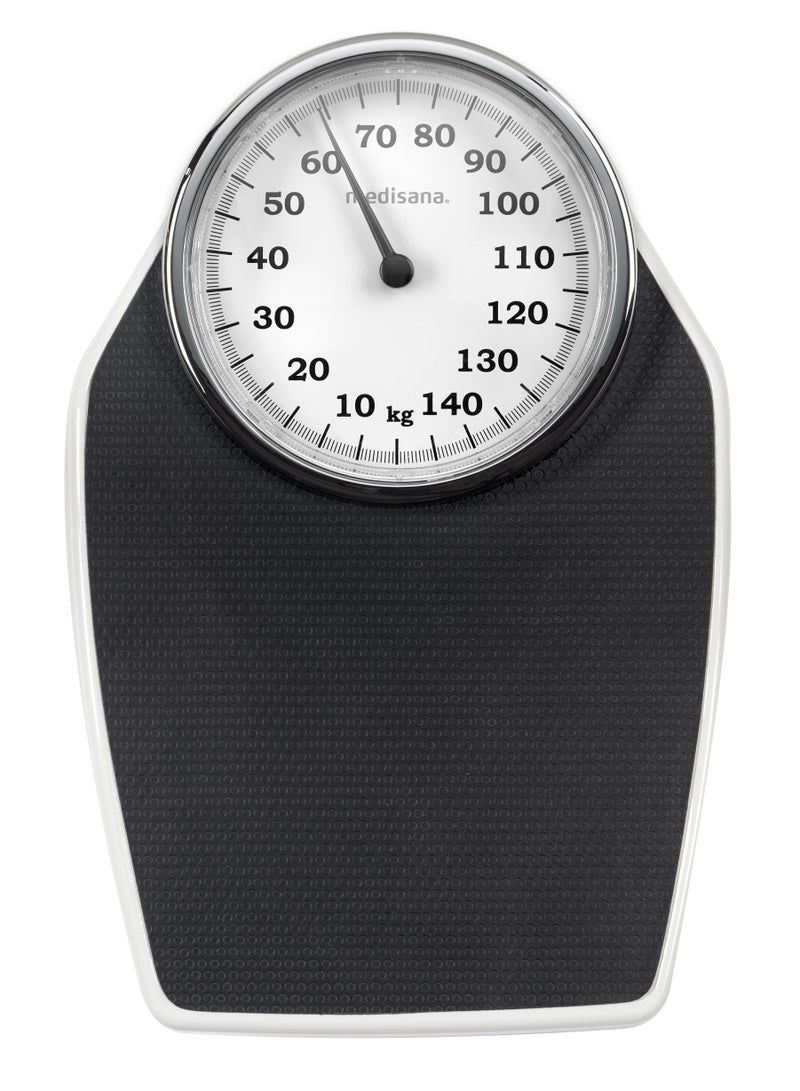 Medisana PSD Mechanical Bathroom Scales up to 150 kg, Analogue, Retro Scales in Classic Design with Large Weight Display