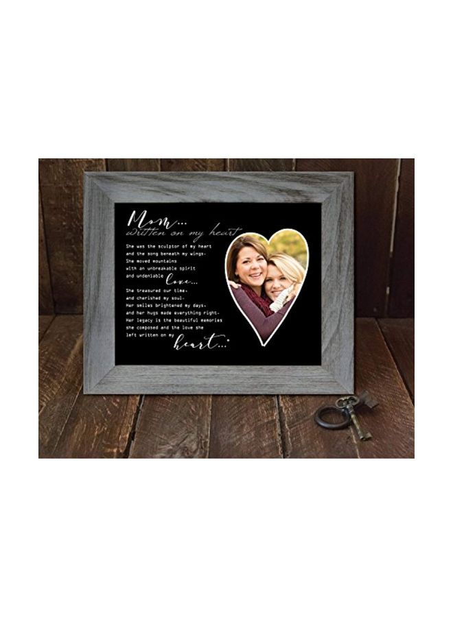 Memorial Photo Frame Grey 8x10inch