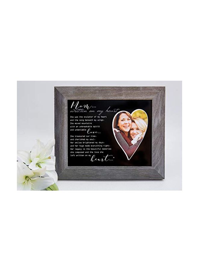 Memorial Photo Frame Grey 8x10inch