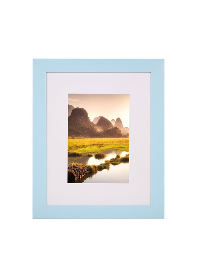 Wooden Photo Frame Blue 165 x 115mm