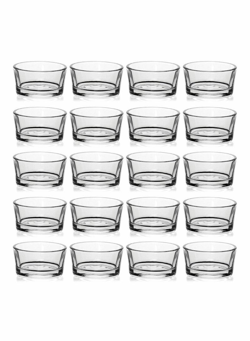 Glass Candle Holder Clear Tea Light Candle Holder for Wedding Centerpieces Bars Birthday Party Decorations and Home Decor