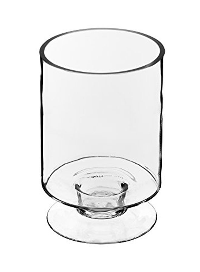 Stemmed Candle Holder Clear 4.5X8.3X4.5inch