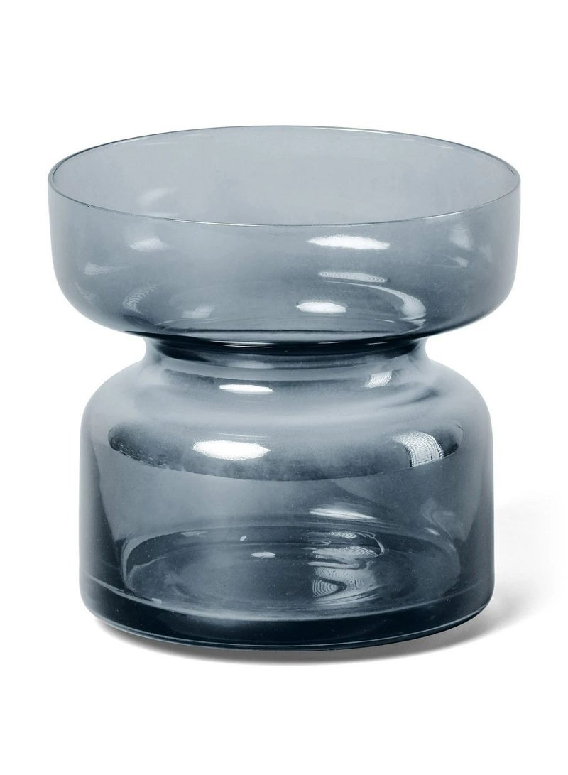 Copenhagen Tea Light Holder - Sapphire Glass