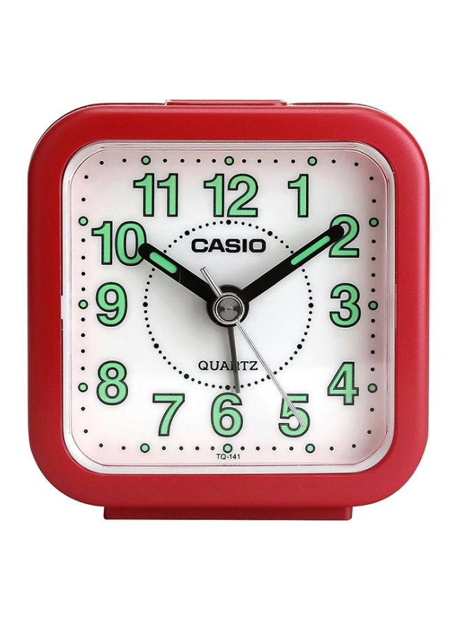 Analog Alarm Desk Clock Red/Black/Green 6.7x6.4x3.4cm