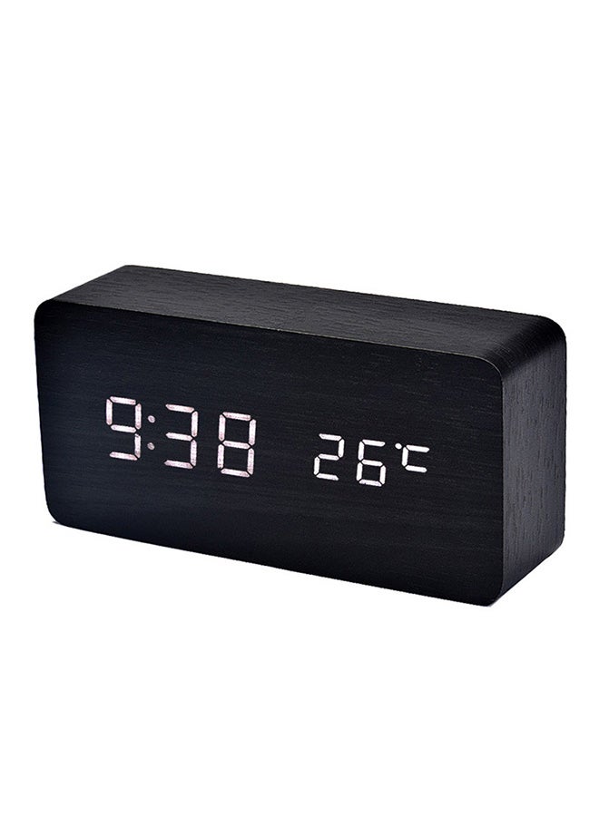 Wake Up Timer Digital Desk Clock Black
