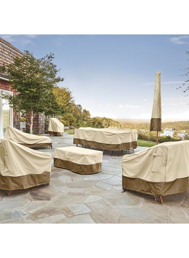 Veranda Water-Resistant 48 Inch Rectangular Patio Coffee Table Cover, Outdoor Table Cover