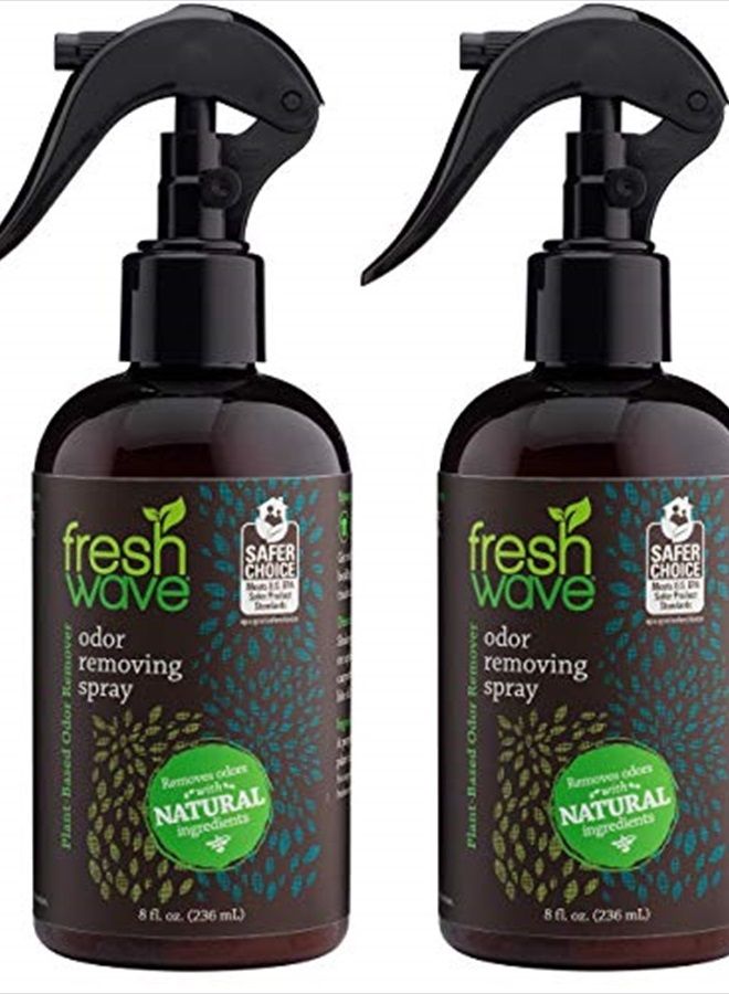 Odor Eliminator Spray & Air Freshener, 8 oz. | Pack of 2 | Fine Mist | Odor Absorbers for Home | Safer Odor Relief | Natural Plant-Based Odor Eliminator | For Furniture, Fabrics & Trash
