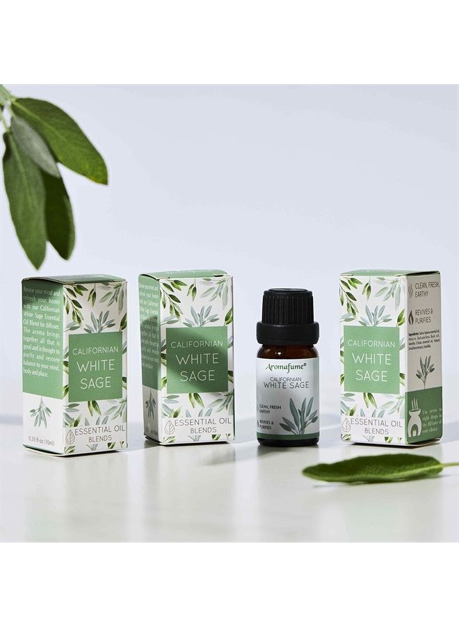 California White Sage Essential Oil Diffuser Blend by Aromafume | 30ml | Salvia Apiana (White Sage) Extracts | Promotes Peace & Positivity | Ideal for Purification, and Cleansing Rituals