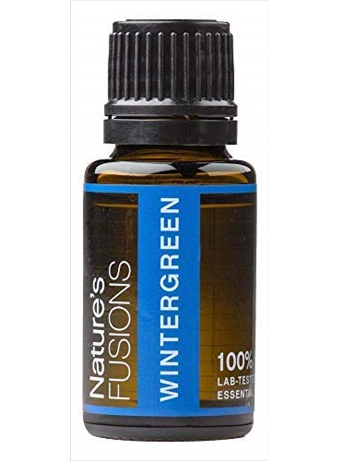 Wintergreen Essential Oil, 100% Pure and Natural Essential Oil for Sinus and Muscle Pain Relief, Aromatherapy and Topical Oils, 15 Milliliters