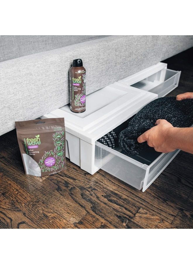 Lavender Odor Eliminating & Deodorizing Packs | Bag of 6 | Safer Odor Relief for Small Spaces | Natural Plant-Based Odor Eliminator | Odor Absorbers for Home