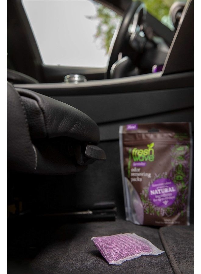 Lavender Odor Eliminating & Deodorizing Packs | Bag of 6 | Safer Odor Relief for Small Spaces | Natural Plant-Based Odor Eliminator | Odor Absorbers for Home