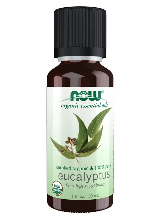Essential Oils, Organic Eucalyptus Globulus Oil, Clarifying Aromatherapy Scent, Steam Distilled, 100% Pure, Vegan, Child Resistant Cap, 1-Ounce