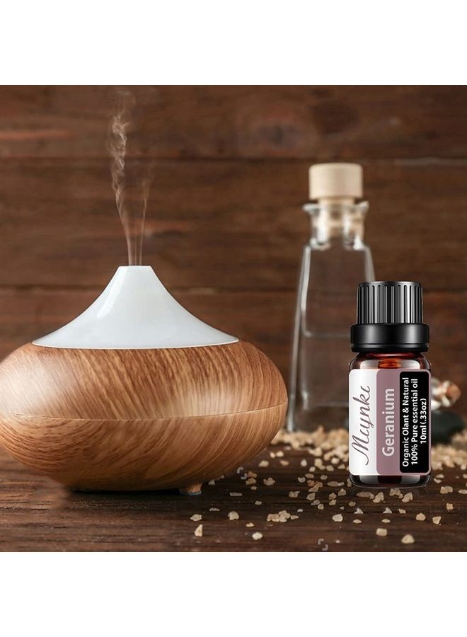 Geranium Essential Oil Organic Plant & Natural 100% Pure Watermelon Oil for Diffuser, Humidifier, Massage, Sleep, Bath, SPA, Skin & Hair Care 2 Pack 10ml