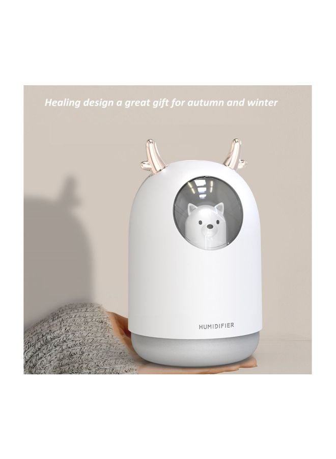 Cute Pet Ultrasonic Aroma Air Diffuser With USB Port 2 W White/Grey/Silver