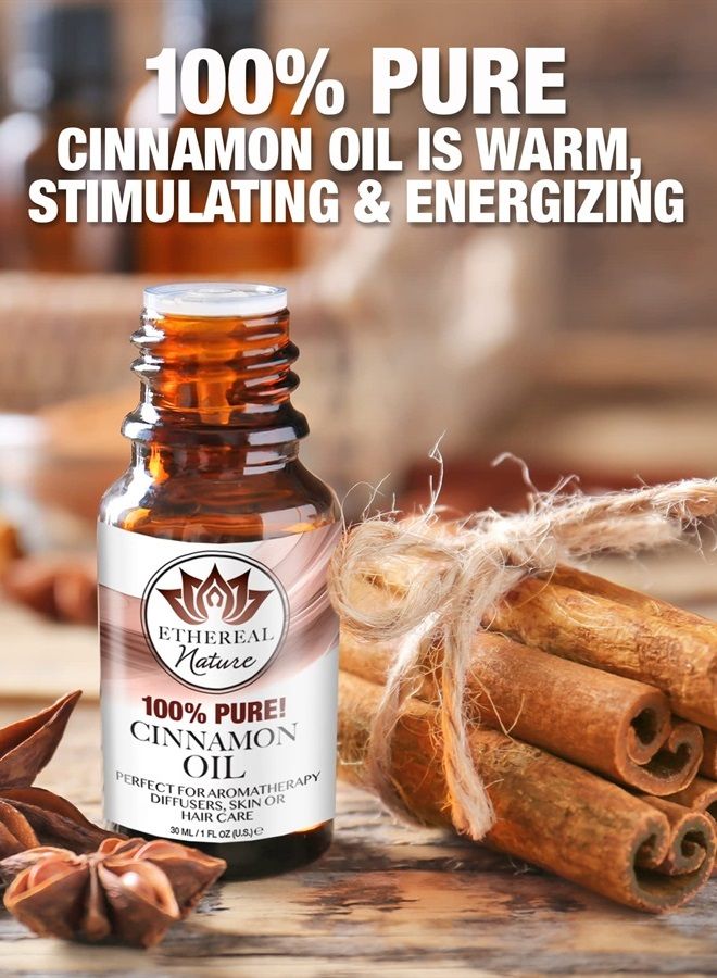 100% Pure Oil, Cinnamon, 1.01 Fluid Ounce