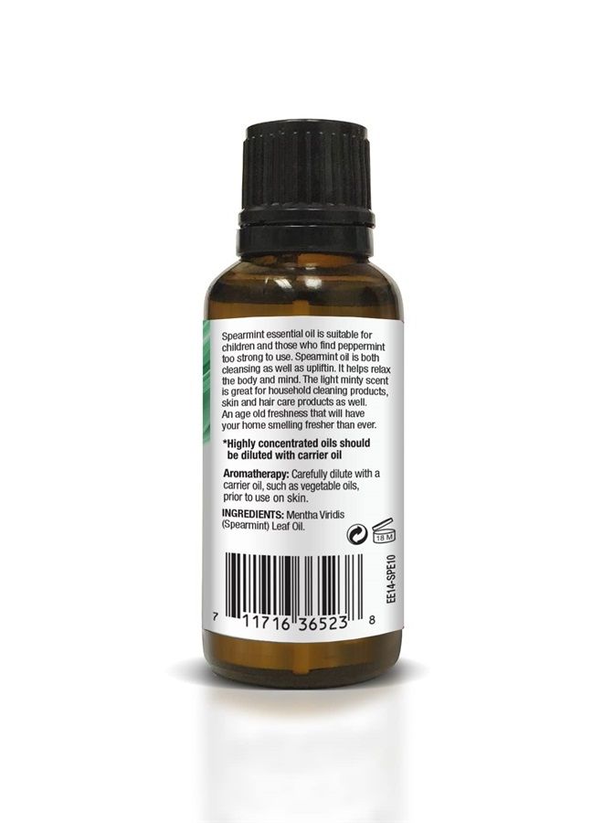 100% Pure Oil, Spearmint, 1.01 Fluid Ounce