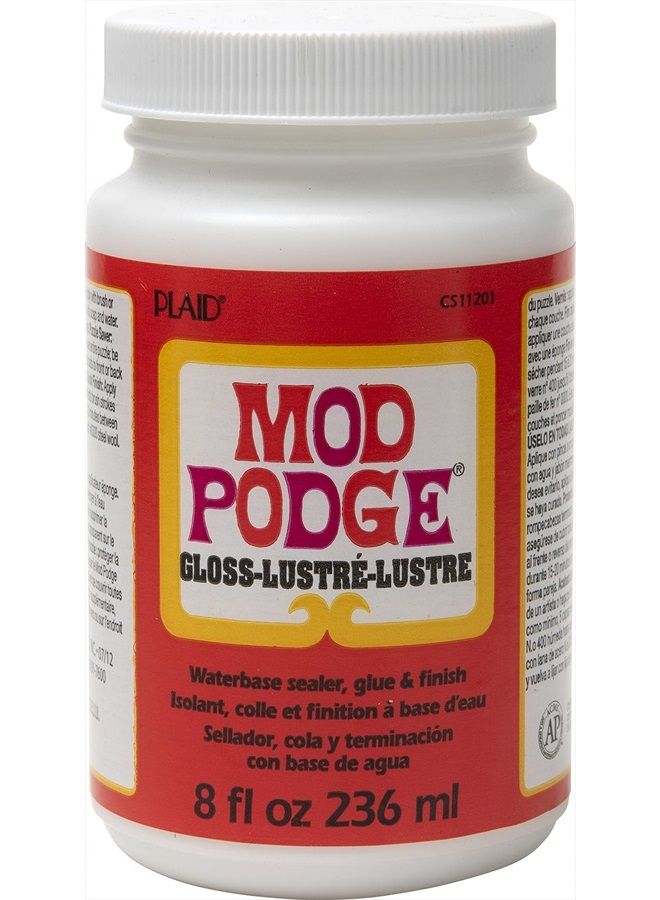 CS11201 Waterbase Sealer, Glue and Finish, 8 oz, Gloss