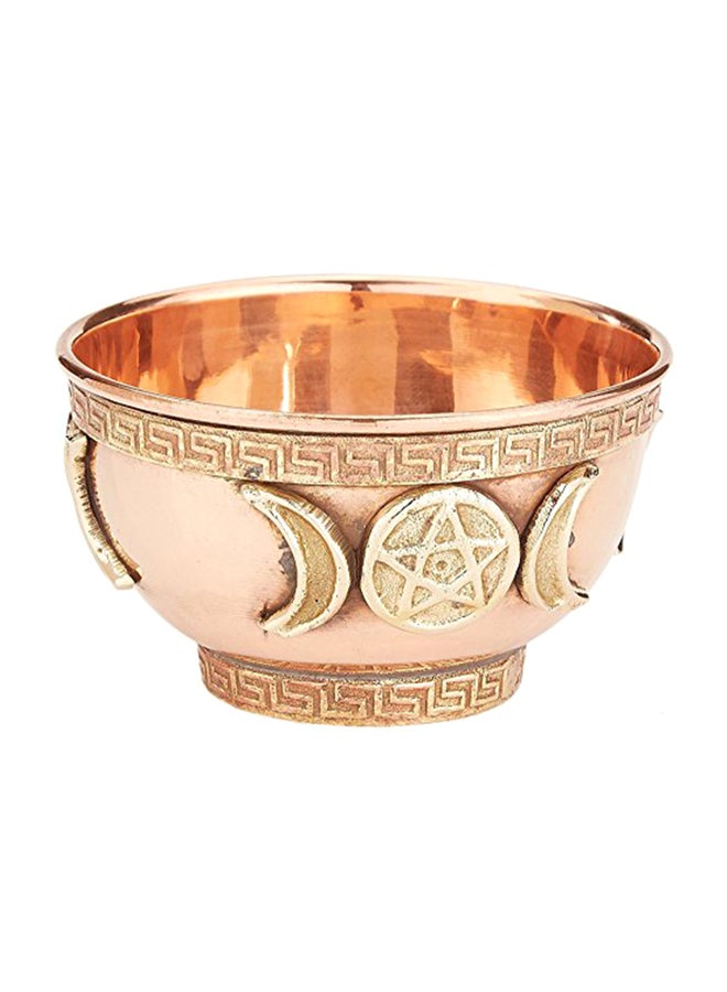 bo New Age Imports, Triple Moon Pentacle Copper 3 Multicolour 5X7X8 inch