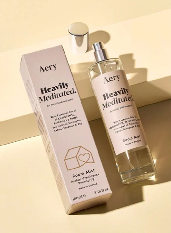 Aery Living Heavily Meditated Room Spray Frankincense Patchouli And Thyme