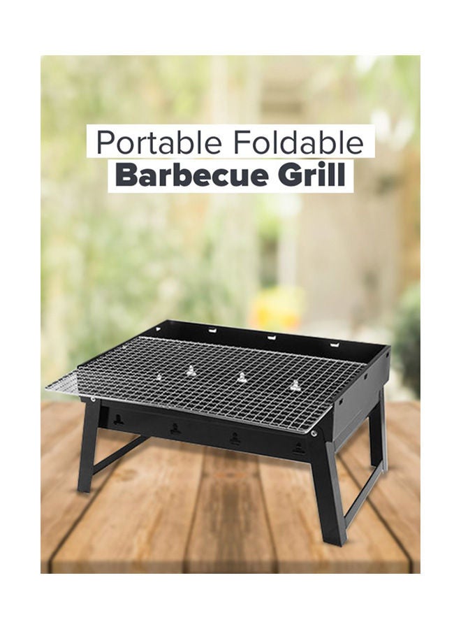 Portable And Foldable Barbecue Grill Black 36x29x7.5cm