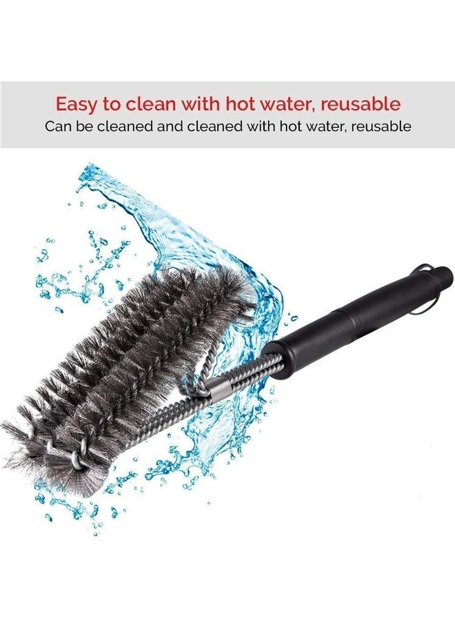 Large Barbecue Grill Cleaning Wire Brush Multicolour 46x7x12cm