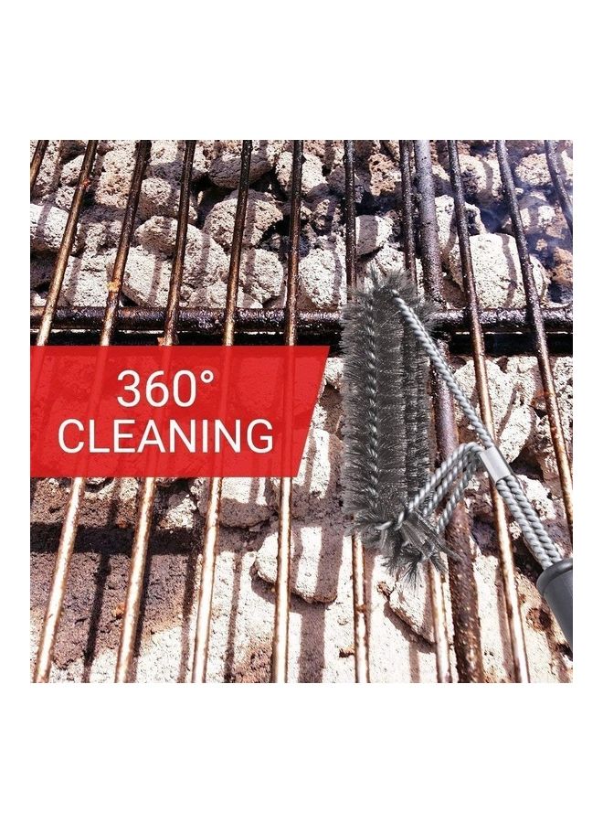 Large Barbecue Grill Cleaning Wire Brush Multicolour 46x7x12cm