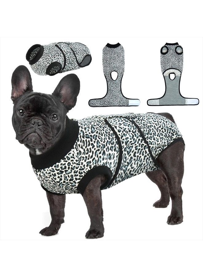 Dog Surgery Recovery Suit, Recovery Suit for Female Male Dogs, Dog Onesie After Surgey Spay Neuter, Anti-Licking Pet Surgical Recovery Snugly Suit, Bodysuit for Abdominal Wounds Skin Disease