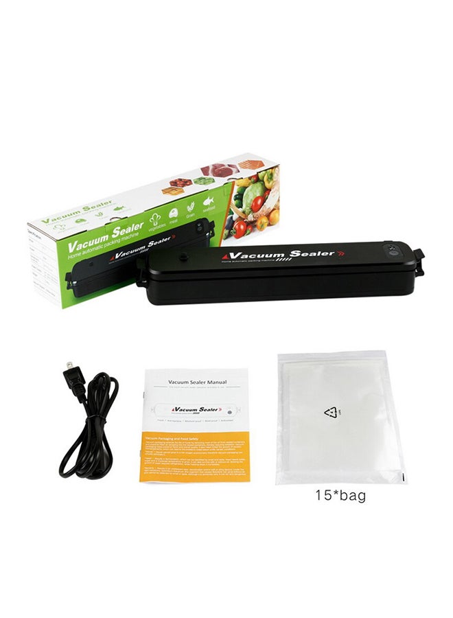 Automatic Small Portable Food Vacuum Sealer H76UK Black