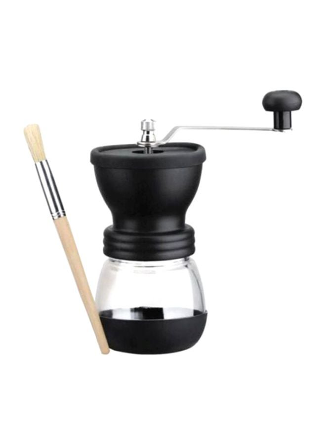 Manual Coffee Grinder With Storage Jar Black/Clear 0.5Liters