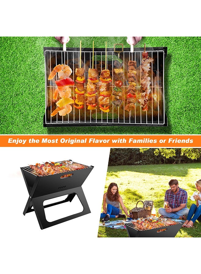 Charcoal Barbecue Grill Black 45x35x30cm