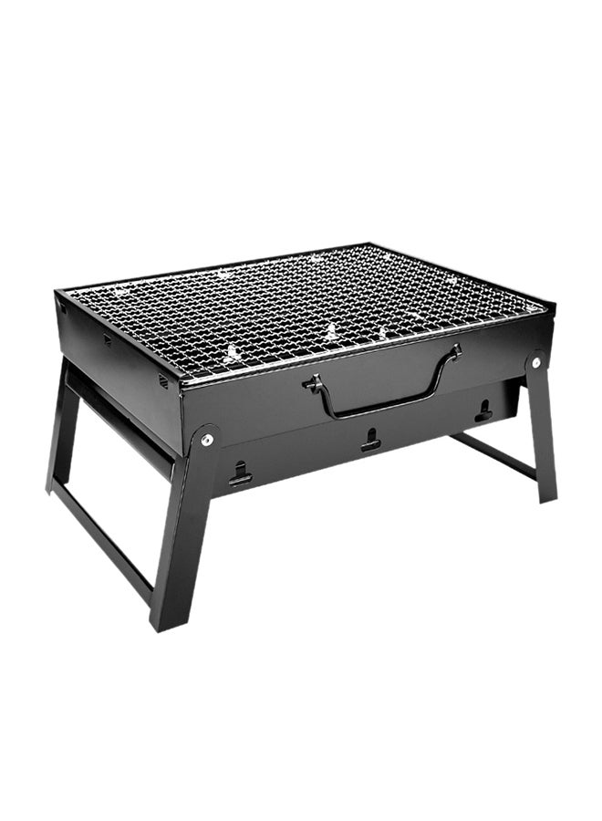 Folding Mini Barbecue Stove Black 35x27x20centimeter