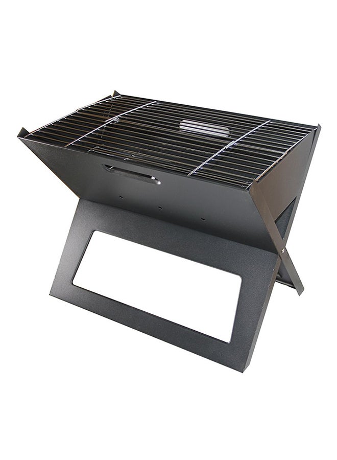 Foldable Barbeque Gas Grill Grey 35x45x30centimeter