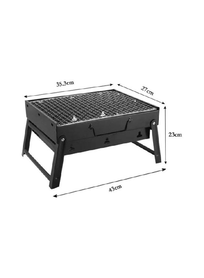 Portable BBQ Charcoal Grill Black