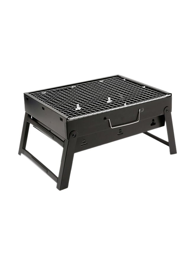 Portable BBQ Charcoal Grill Black 20x35x27cm