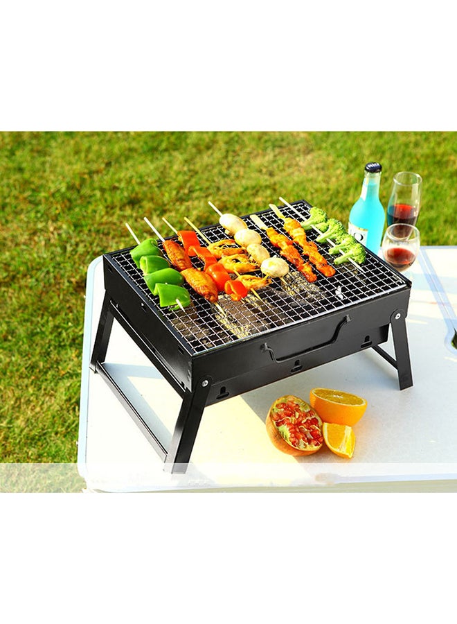 Portable BBQ Charcoal Grill Black 20x35x27cm