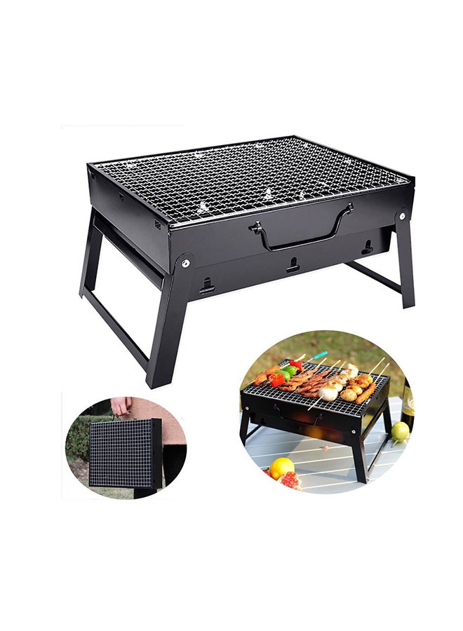 Portable BBQ Charcoal Grill Black 20x35x27cm