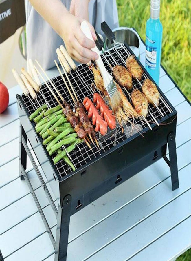 Portable Charcoal Bbq Grill Black