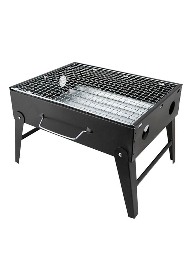 Portable Barbeque Charcoal Grill Black/Silver 35x27.5cm