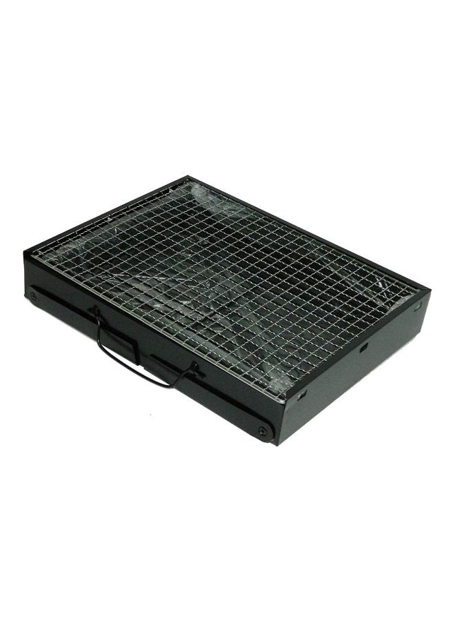 Portable Charcoal BBQ Grill Black 20x35x27cm