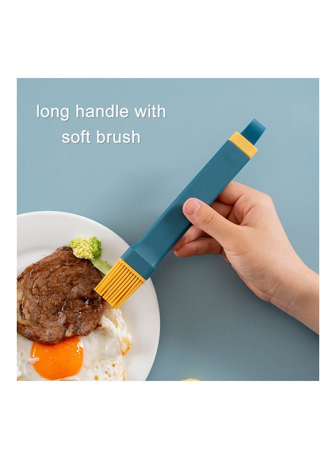 Silicone Heat Resistant Oil Brush Blue/Yellow 21x3cm