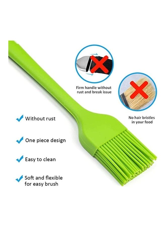 Heat Resistant Silicone Basting Brush Green 35x205x25mm