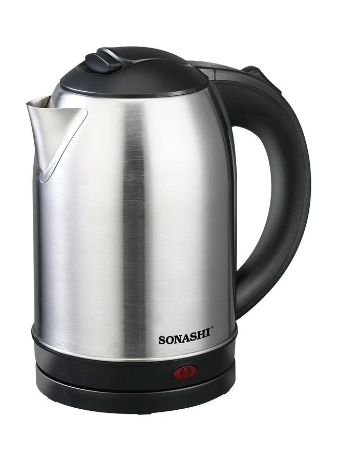 Stainless Steel Electric Cordless Kettle 1.8L - 360° Swivel Base with Light Indicator and Boil-Dry Protection | Kettles for Office/Home | Auto-Off and Kid-Safe Product 1.8 L 1500 W SKT-1813 Silver