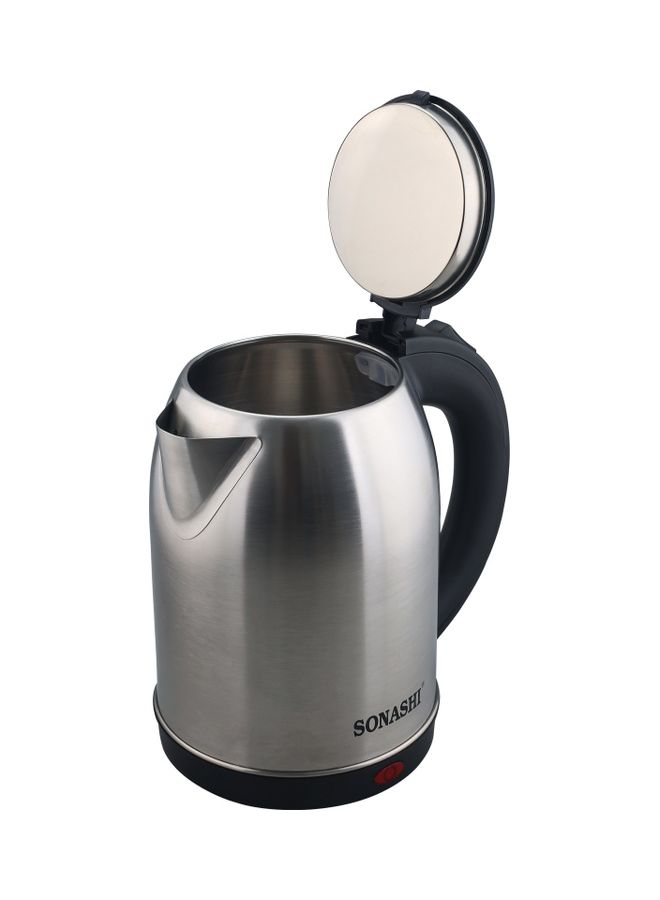 Stainless Steel Electric Cordless Kettle 1.8L - 360° Swivel Base with Light Indicator and Boil-Dry Protection | Kettles for Office/Home | Auto-Off and Kid-Safe Product 1.8 L 1500 W SKT-1813 Silver