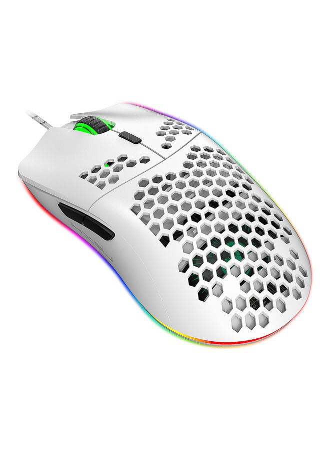 J900 USB Wired Gaming Mouse White
