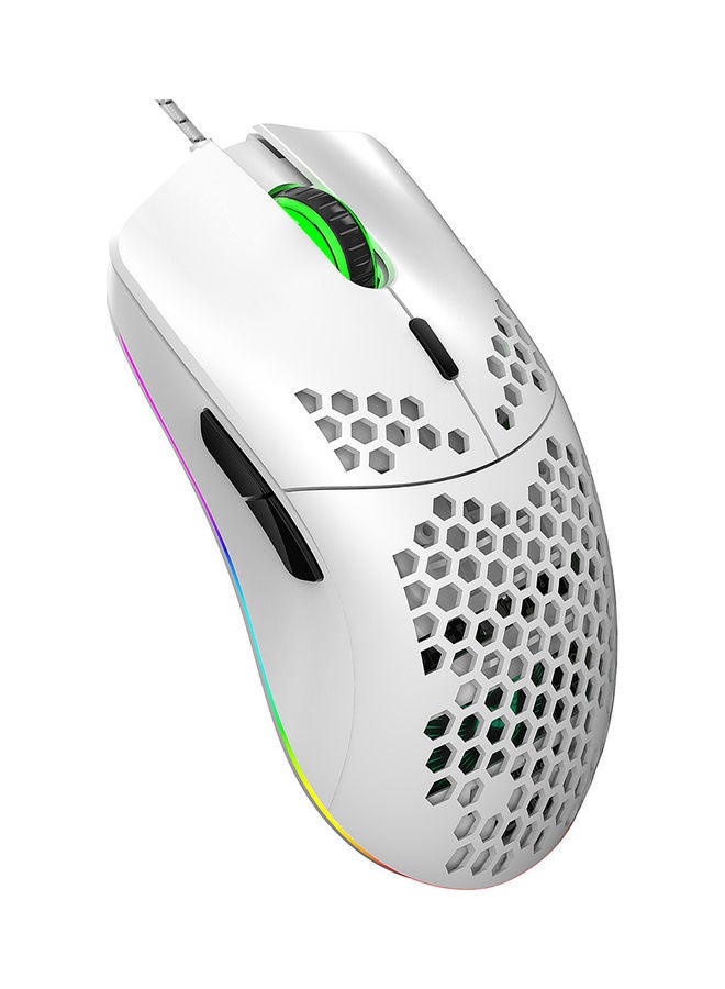 J900 USB Wired Gaming Mouse White