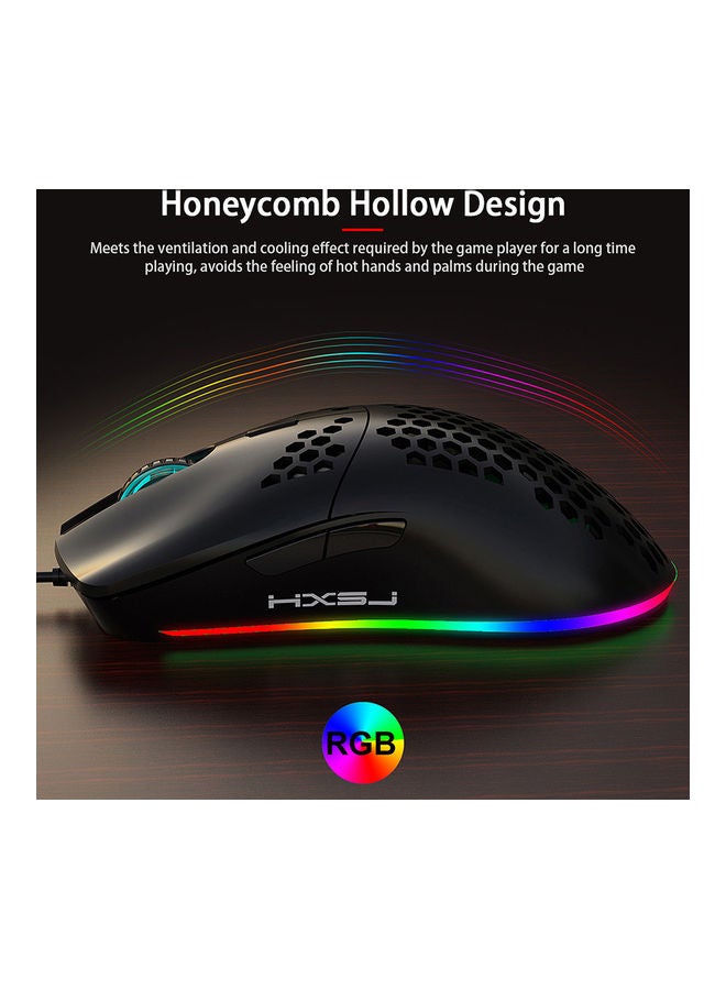 J900 USB Wired Gaming Mouse White